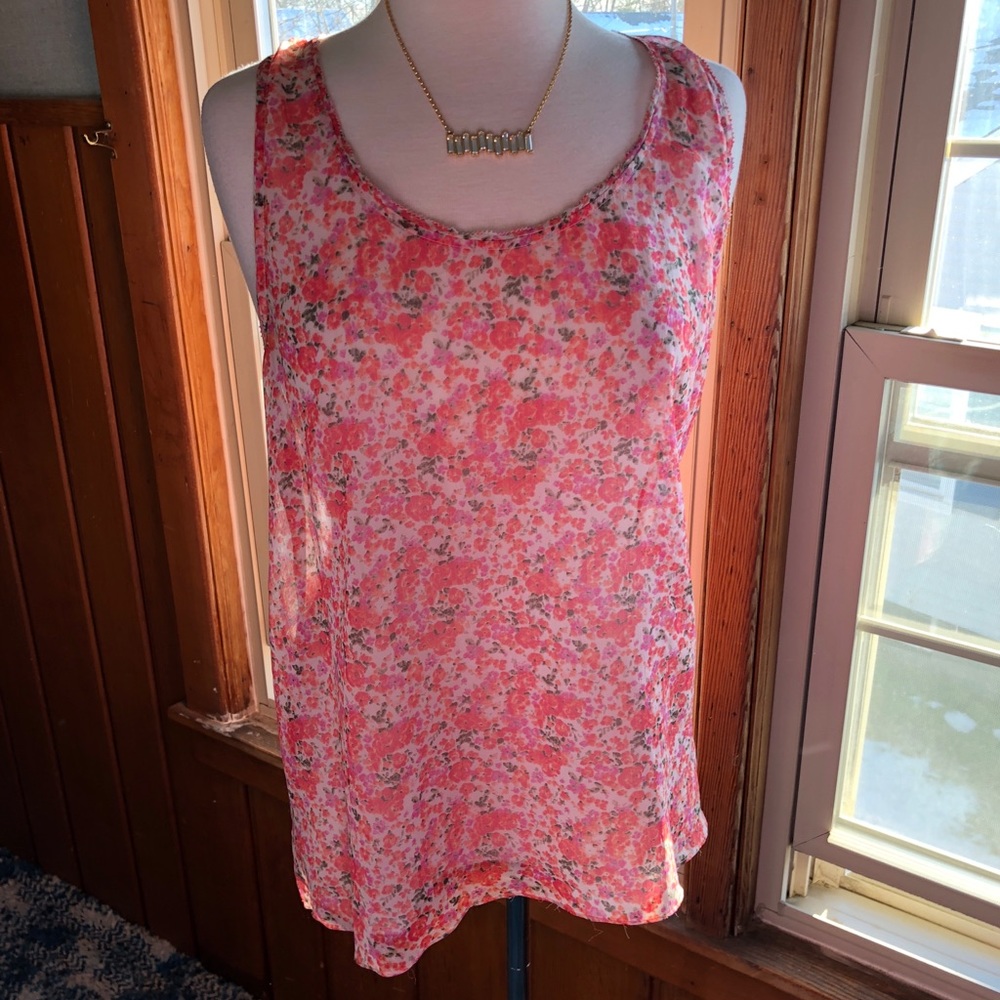 Aerie Sheer Floral Tank 🌸